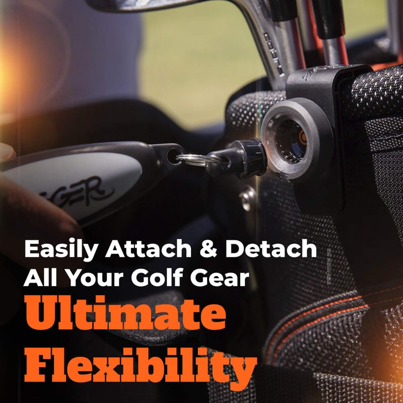 Frogger Golf Bag Latch-It Accessory Attachment System for Golf Bags â€“ Magnetic Clip to Easily Attach Golf Towels, Brushes, Rangefinders and More - Image 2